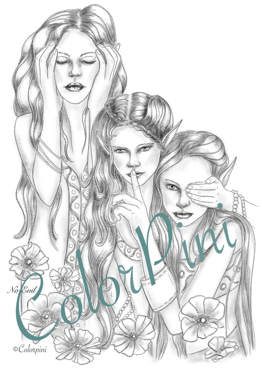 Colorpini Illustration «No Evil»